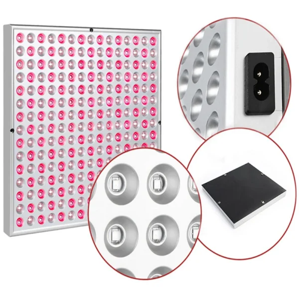 New Healthy 225 LEDs 660nm 850nm Adjustable Floor Stand Hanging Rope and Desktop Stand Portable 45W Red Light & Infrared Panel image 3