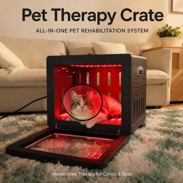 GLPE Red Light Therapy Chamber Dog Cat Cage Veterinary Near Infrared Device for Dogs Cats Wellness Device Health Care OEM image 2