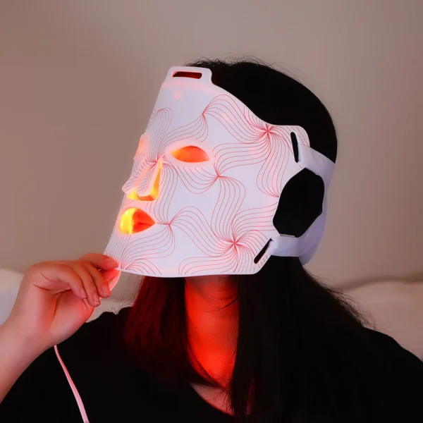 Face Led Light Therapy Mask Red Light Face Mask Therapy Device Red Light Therapy Face Device image 6