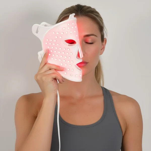 2026 Trending Led Face Mask With Red Light Led Facial Mask Silicon Led Mask Red Light Therapy Mask image 2